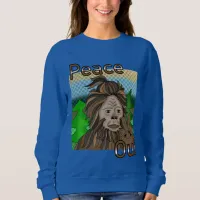 Peace Out Bigfoot Sasquatch Sweatshirt