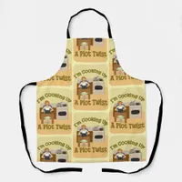 Author Housewife Snarky Retro Plot Twist Apron