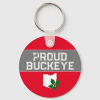 Proud Ohio Buckeye Keychain