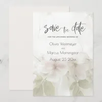 Save the Date Pale Pink Peach Tree Blossoms Invitation