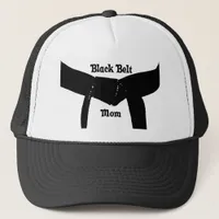 Martial Arts Plain Black Belt Mom Hat