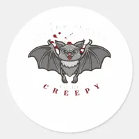 Tis The Season To Be Creepy Classic Round Sticker