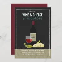 Wine & Cheese Birthday Party Invitation