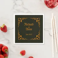 Goth or Halloween Wedding  Napkins