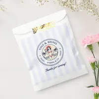 Preppy Coastal Tinis & Bikinis Beach Bachelorette Favor Bag