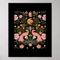 Whimsigoth Midnight Garden Graphic Poster