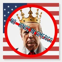 No Kings in American | Anti- Trump   Foam Board