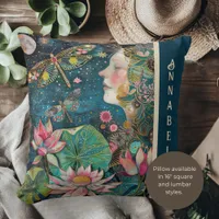 Dreaming Among the Dragonflies 16 inch Throw Pillow