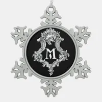 M Monogram Initial Ornament