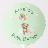 Sweet Little One on the Way Green Baby Shower Balloon