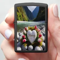 Kimberly's River Heart Zippo Lighter