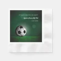 Green Soccer Birthday / Bachelor Party Napkins