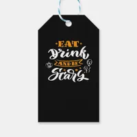 Eat Drink And Be Scary Halloween Creative Casual Gift Tags