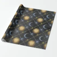 Wizard Sun and Moon Wrapping Paper