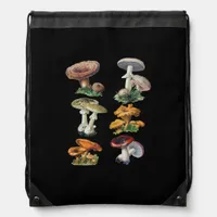 Cottagecore Mushrooms Goblincore Aesthetic Mushroo Drawstring Bag