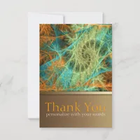 Fractal Art Swirl Thank You Note Invitation