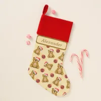 Cute Christmas Teddy Bears  Christmas Stocking