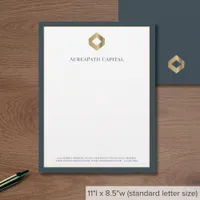 Modern Luxury Gold Logo Letterhead