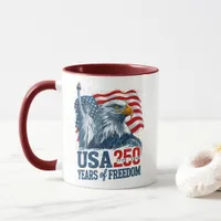 USA 250 America's Semiquincentenl Liberty & Eagle Mug