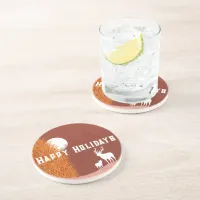 Happy Holidays - Sandstone Coaster