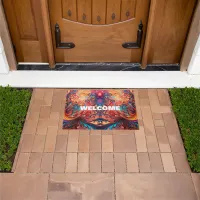 Vibrant Abstract Design Doormat