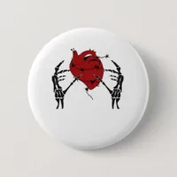 Heart And Hands Skeleton Heart Hands Soft Button