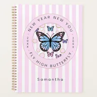 New Year New You Butterfly Custom Name Year  Planner