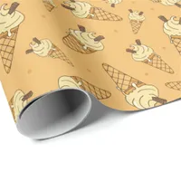 Summer Ice Cream Cones Kids Birthday Party Wrapping Paper