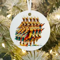 Ten Lords a-Leaping | Twelve Days of Christmas Metal Ornament