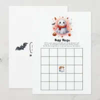 A Little Boo Is on the Way Baby Shower Bingo Game Invitation