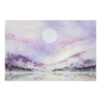 *~* AP19 PURPLE Abstract Landscape Sun art Photo Print