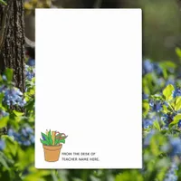 Large Teacher Post-Its with Name Personalization  Post-it Notes