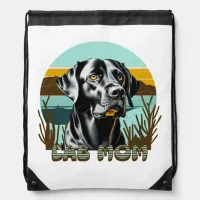 Black Lab | Lab Mom Dog Lover Drawstring Bag