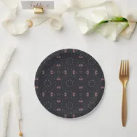 Stars And Unique Spaceship Pattern Paper Plates