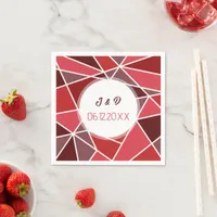 Elegant Geometrical Wedding Napkins