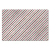 Winter Red and Green Stripe Tissue Paper