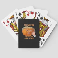 Trumpkin Pumpkin Make Halloween Great Again  Poker Cards