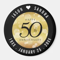 Elegant 50th Golden Wedding Anniversary Magnet
