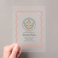Margs Mallards & Matrimony Lake Bachelorette Acrylic Invitations