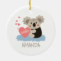Cute Koala Cuddles ID386 Ceramic Ornament