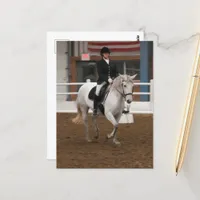 Grey Dressage Horse Postcard