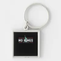 No Kings Day Retro Graphic Keychain