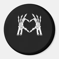 Heart - Halloween Skeleton Hand Magnet