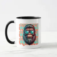 Vintage Squatch Retro Style Comic Pop Art Mug