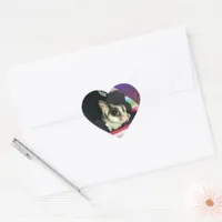 Sugar Glider Wearing a Hat Heart Sticker