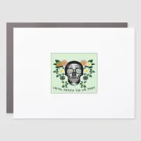 Skull With Flowers Until Death Do Us Part Classic Car Magnet