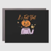 It’s Fall Y’all Funny Minimal Style Car Magnet