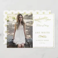 dreamy foil graduation announcement