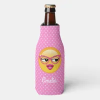 Emoji Flirty Girl ID227 Bottle Cooler