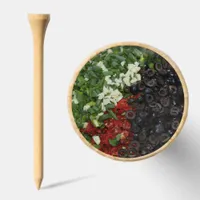 Colorful chopped Food Golf Tees